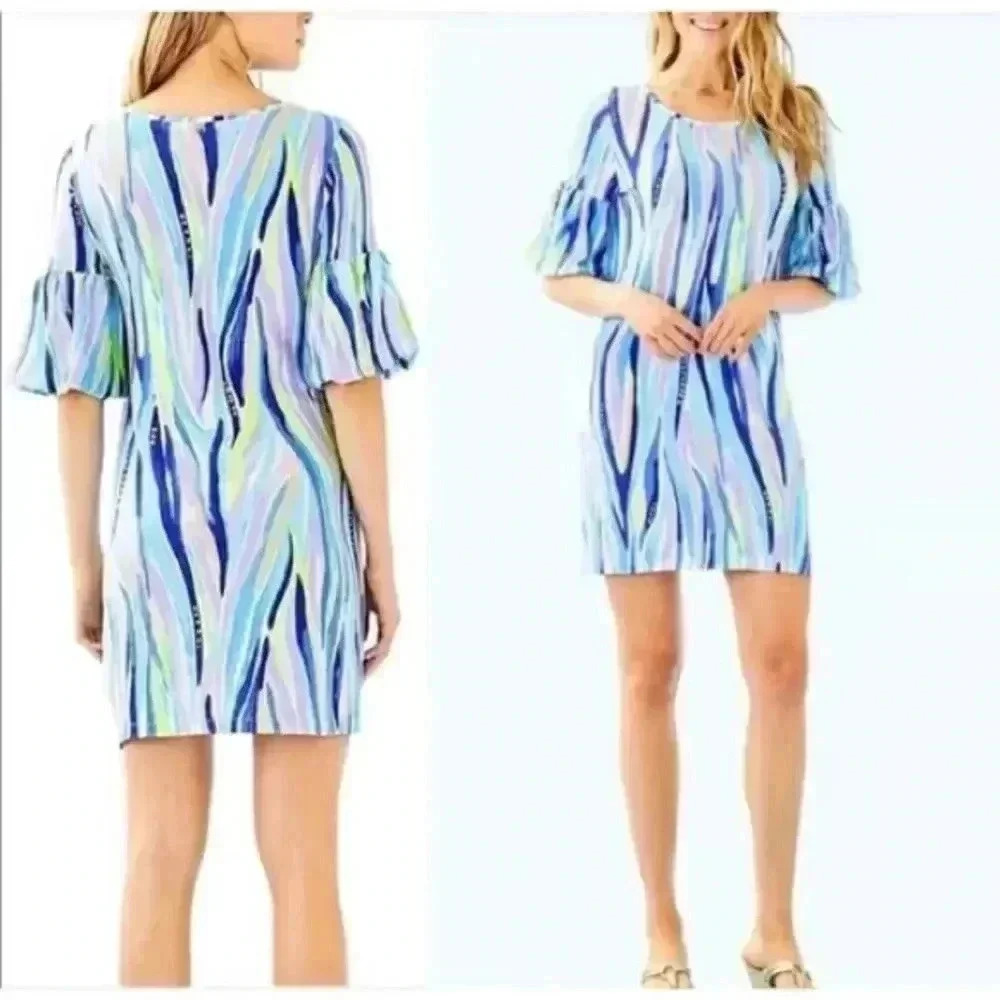 Lilly Pulitzer Lindell Dress Shore Perfection Size XS GUC